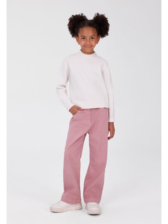 minoti minoti Spodnie materiałowe 32PANT154 Różowy Wide Leg