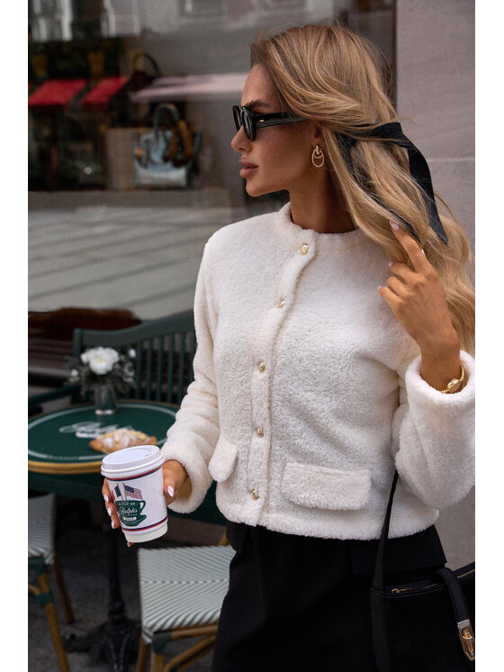 Made of Emotion Made of Emotion Dámská bunda M807 Écru Active Fit