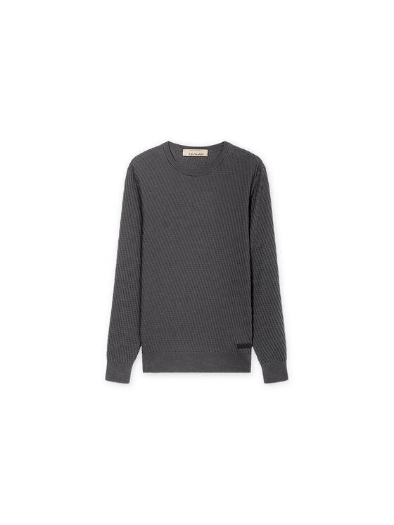 Trussardi Trussardi Sweter M0548000059N013 Szary Regular Fit