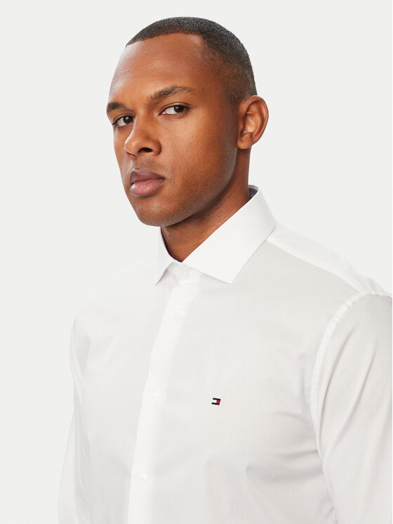 Tommy Hilfiger Tommy Hilfiger Särk MW0MW44710 Valge Slim Fit