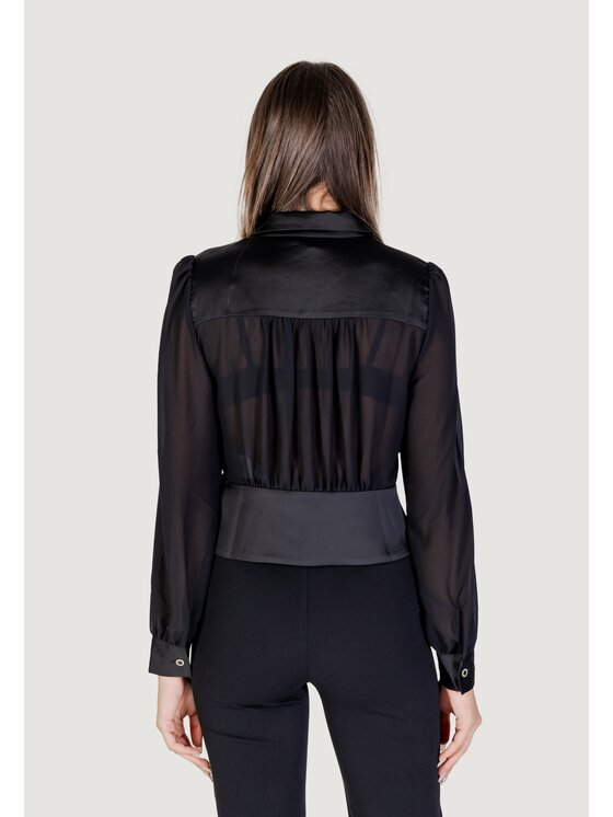 Morgan De Toi Morgan De Toi Blusa 232-CLOCLO Nero Shirt Fit