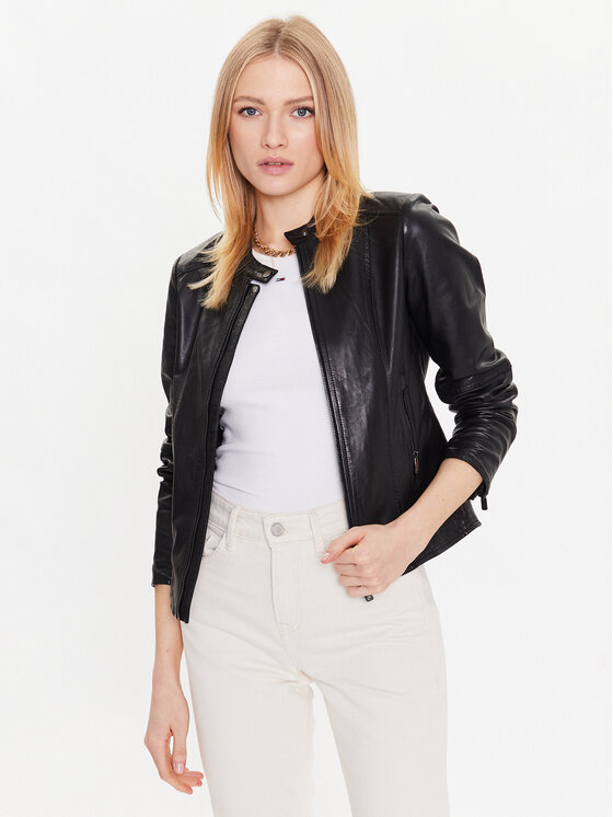 Salsa Geacă de piele 127068 Negru Regular Fit 127068 imagine noua