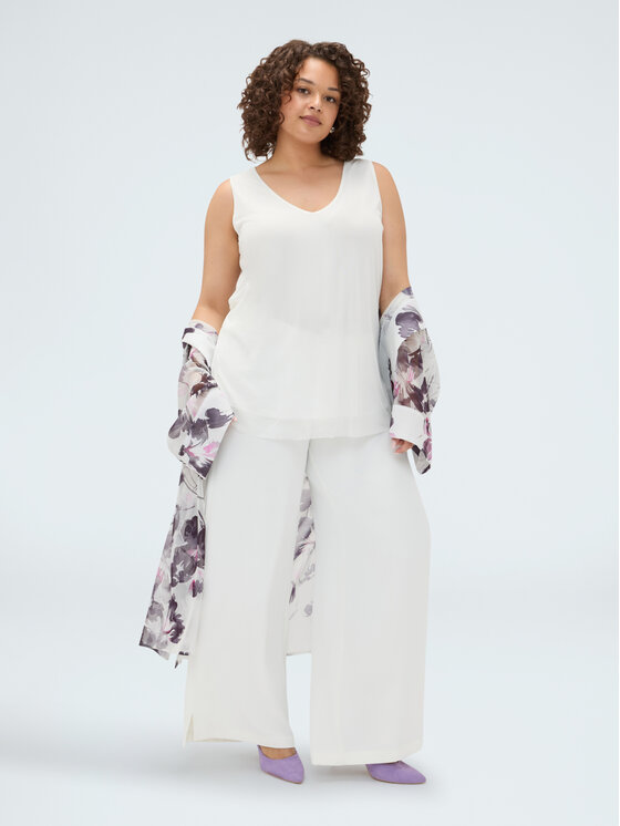 Fiorella Rubino Fiorella Rubino Top D013L000150N011 Bianco Regular Fit