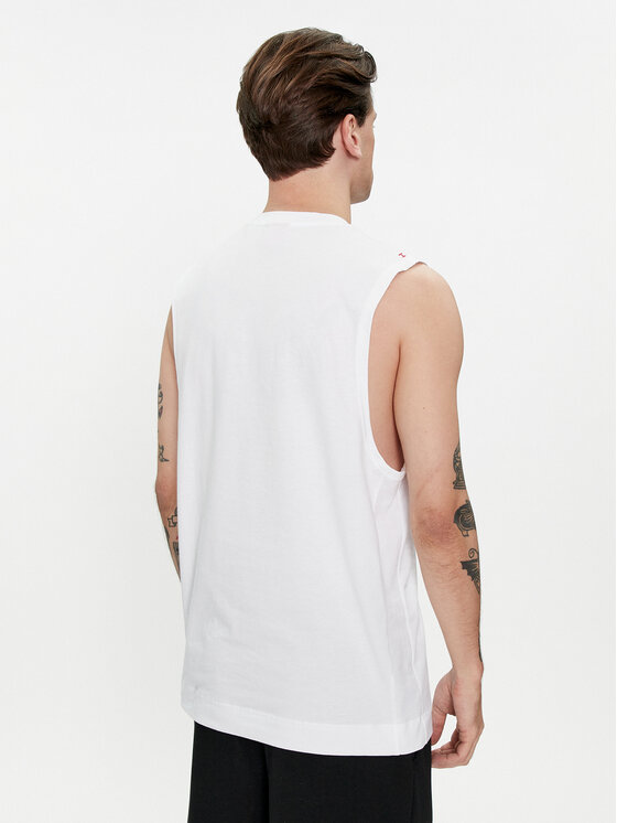 HUGO Hugo Мъжки топ Beach 50510189 Бял Regular Fit