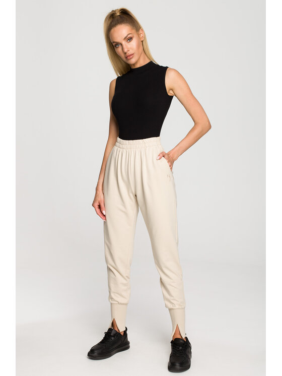 Made of Emotion Made of Emotion Pantaloni da tuta M692 Beige Active Fit