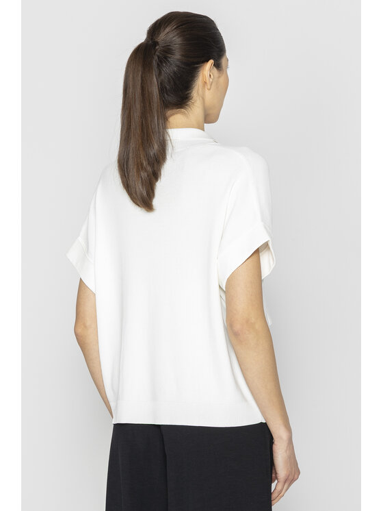 Deni Cler Milano Deni Cler Milano Kardigan T-DC-U205-E2-20-10-1 Biały Loose Fit