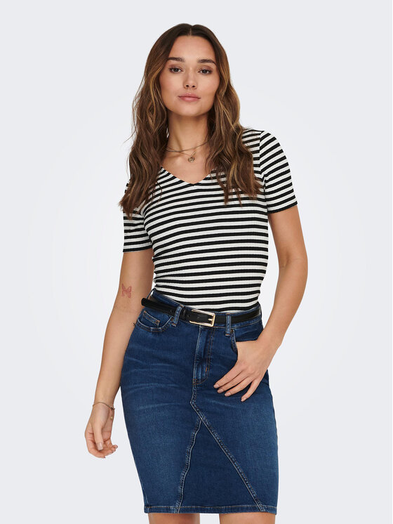 JDY Top elegante nero da donna