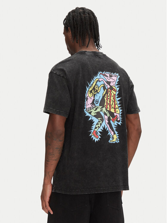 Volcom Volcom Tričko Bob Moleema 1 A4312553 Čierna Loose Fit