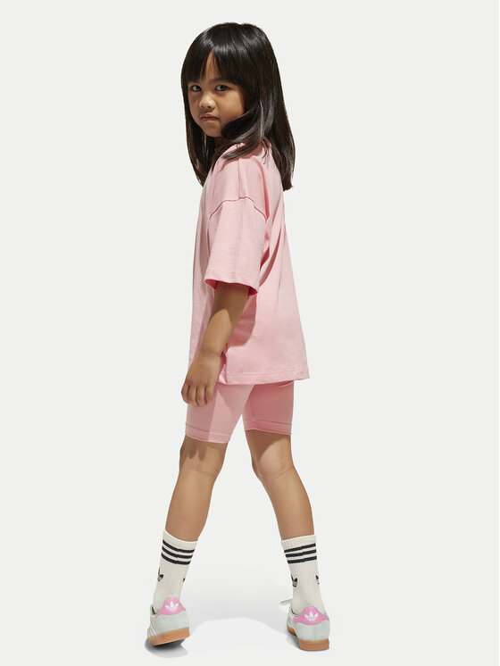 adidas adidas Set T-Shirt und Shorts Cycling JD1994 Rosa Loose Fit