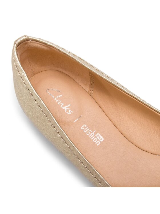 Clarks Clarks Балетки Grace Lily 261339354 Золотий