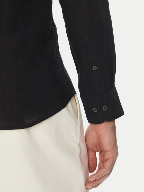 Marc O'Polo Marc O'Polo Cămașă 524 7428 42460 Negru Shaped Fit