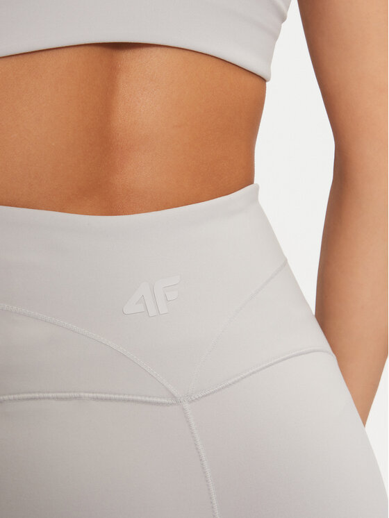4F 4F Leggings 4FWAW24TFTIF283 Szürke Slim Fit