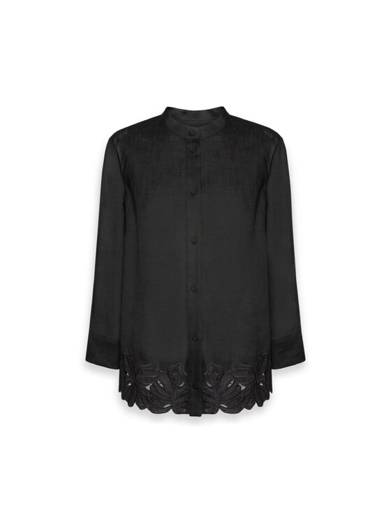 Elena Mirò Elena Mirò Camicia 5009P000302N033 Nero Regular Fit