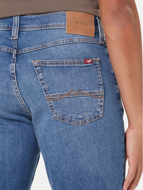 Mustang Mustang Jeansy Washington 1016814 Niebieski Straight Fit