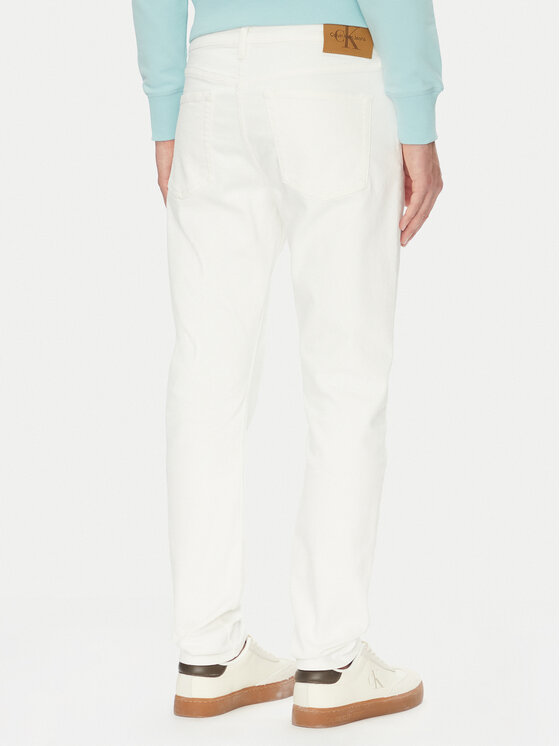 Calvin Klein Jeans Calvin Klein Jeans Jeans hlače J30J327541 Bela Slim Fit