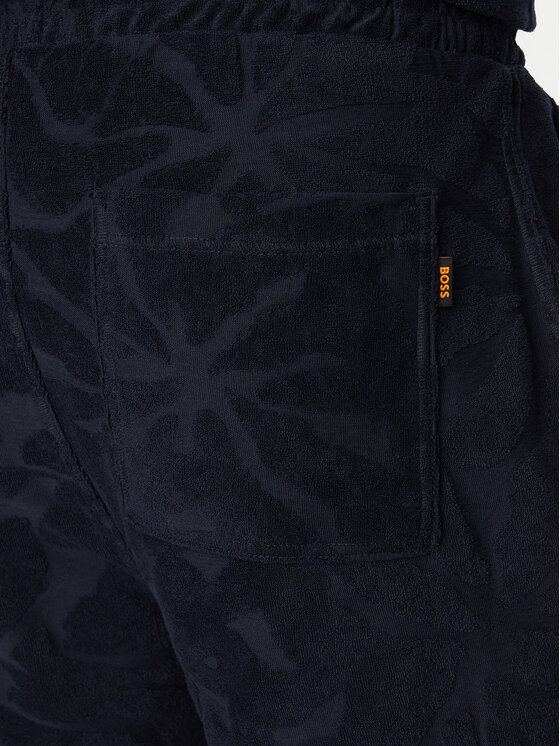 BOSS BOSS Спортни шорти Se_Flower 50566816 Тъмносин Regular Fit