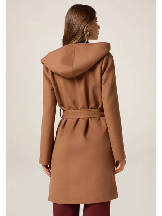 Oltre Oltre Cappotto 8721R001288N012 Marrone A-Line Fit