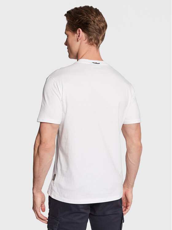 Napapijri Napapijri Tricou S-Bollo NP0A4H9K Alb Regular Fit