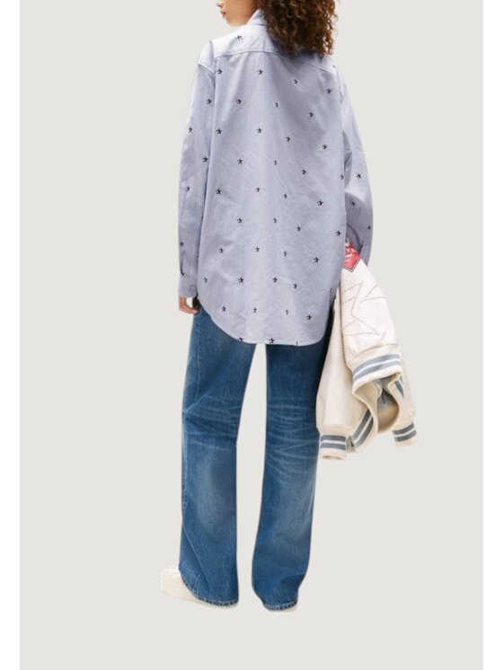 Tommy Jeans Tommy Jeans Camicia TOMMY GIRL EMBROIDER Blu Girl Fit
