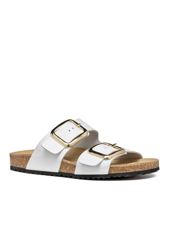 Geox Geox Šľapky D Brionia R D45Y3B 00085 C1000 Biela