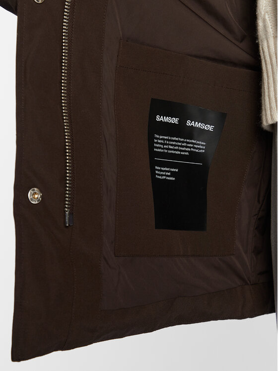 Samsøe Samsøe Samsøe Samsøe Zimní bunda Hana F22300136 Hnědá Relaxed Fit