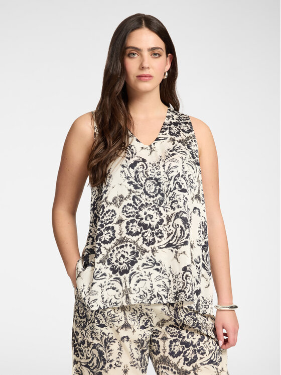 Elena Mirò Elena Mirò Top D112P200036N001 Czarny A-Line Fit