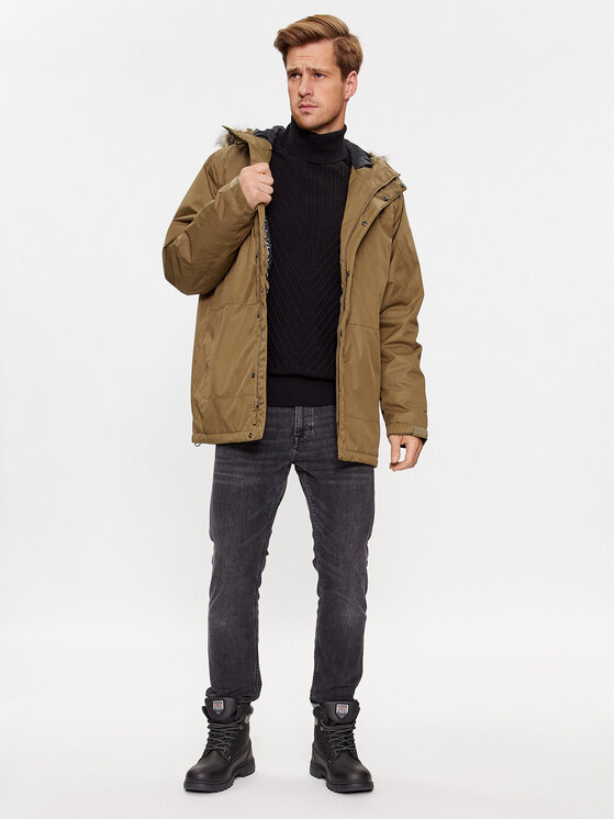 Columbia Columbia Žieminė striukė Leif Trail™ Parka Ruda Regular Fit