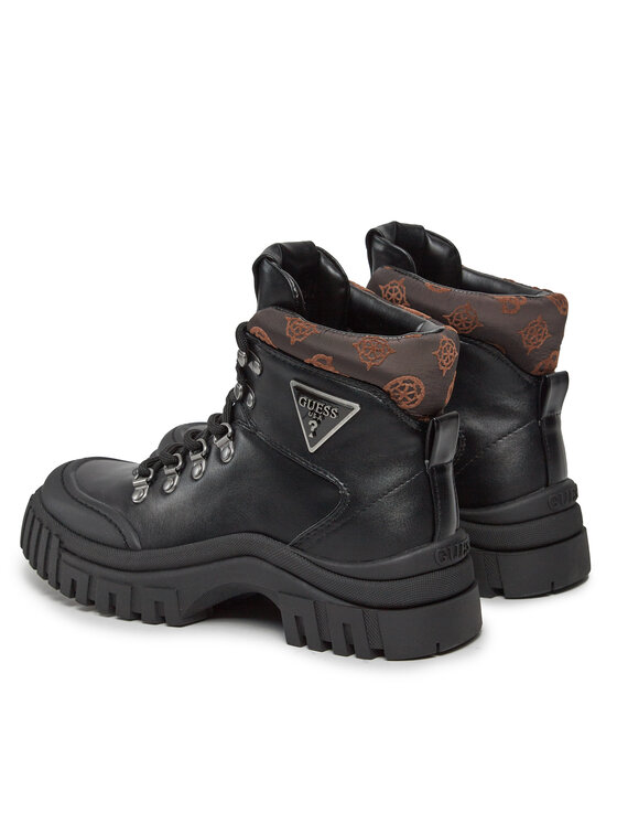 Guess Guess Šnurovacia obuv Lofira FL8LOF ELE12 Čierna
