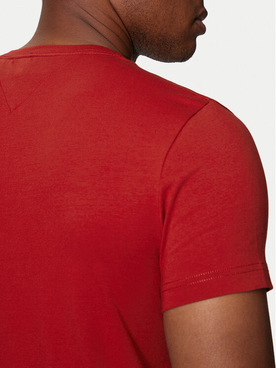 Tommy Hilfiger Tommy Hilfiger Marškinėliai MW0MW10800 Raudona Slim Fit
