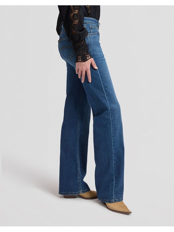 Lee Lee Jeansy LANA Niebieski Bootcut Fit