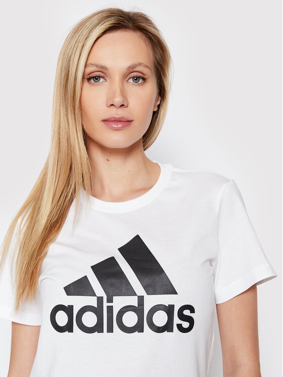adidas adidas T-Shirt Essentials Logo GL0649 Biały Regular Fit