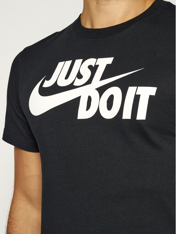 Nike Nike T-Shirt Just Do It Swoosh AR5006 Czarny Regular Fit