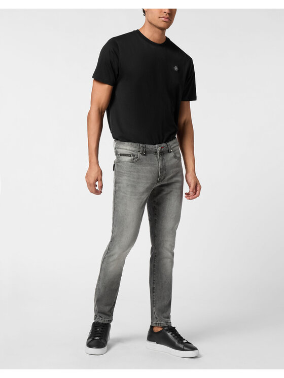 PHILIPP PLEIN PHILIPP PLEIN Jeansy 25899 Szary Skinny Fit