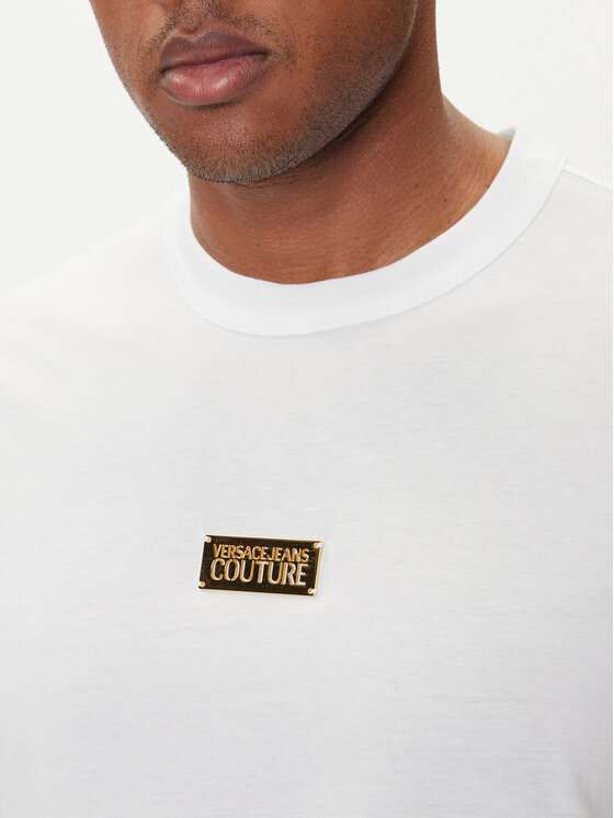 Versace Jeans Couture Versace Jeans Couture T-Shirt 79GAHT08 CJ00T Biały Regular Fit