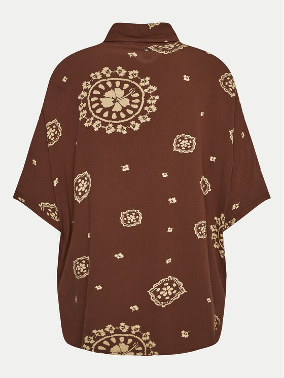 Roxy Roxy Camicia Beach Nostalgia ERJWT03614 Marrone Regular Fit