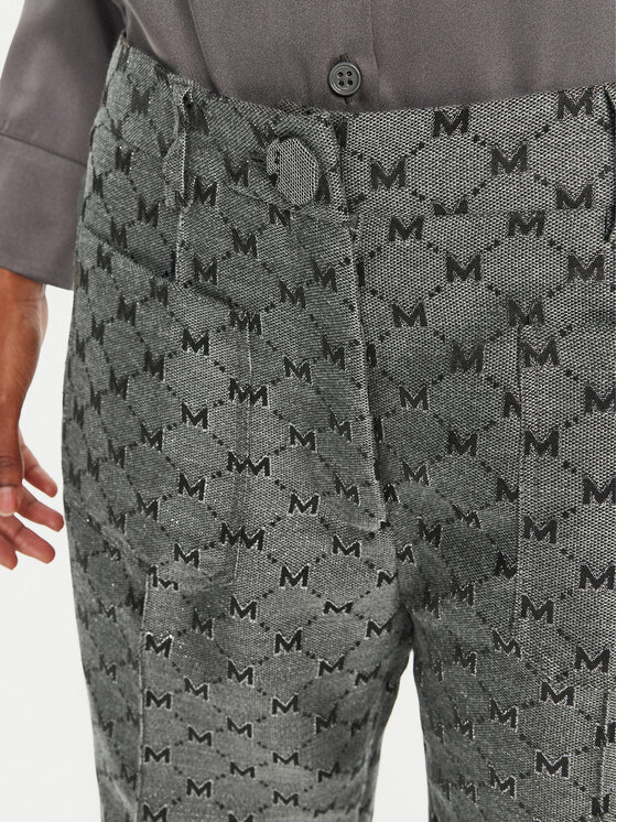 LOLA CASADEMUNT LOLA CASADEMUNT Текстилни панталони MF2414002 41M Сив Regular Fit