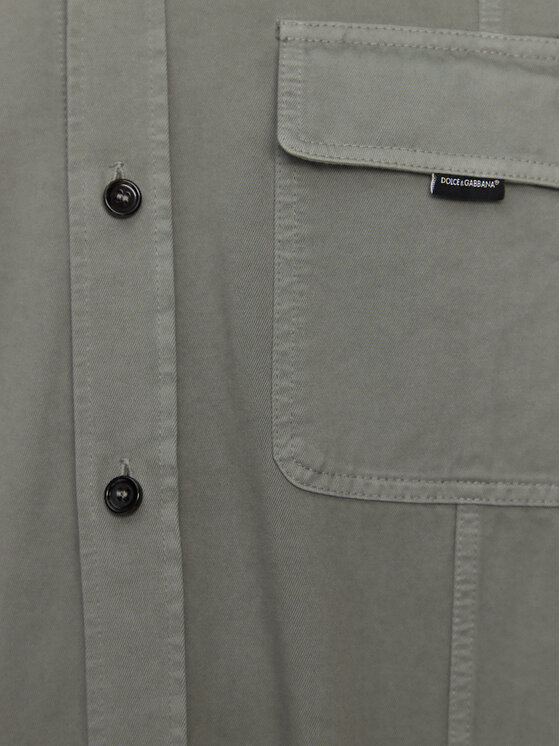 Dolce&Gabbana Dolce&Gabbana Cămașă G5MA8T G8LH0 N0702 Verde Regular Fit
