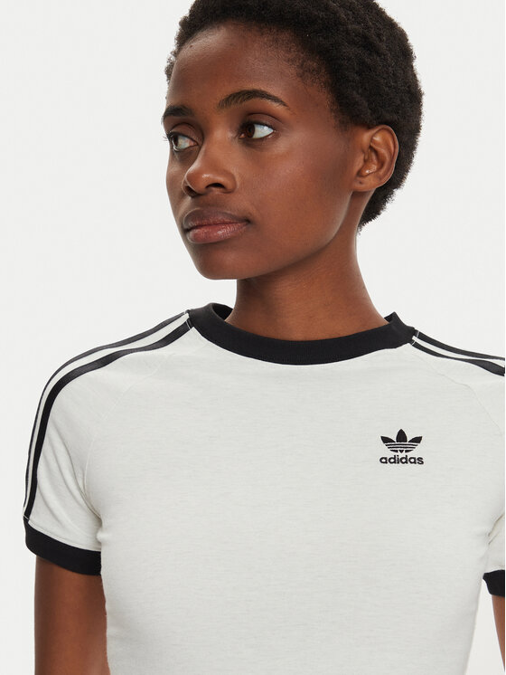 adidas T Shirt 3 Stripes IR8104 WeiB Slim Fit Modivo