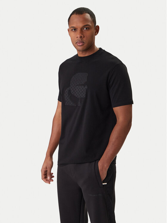KARL LAGERFELD KARL LAGERFELD Majica 755055 561221 Črna Regular Fit