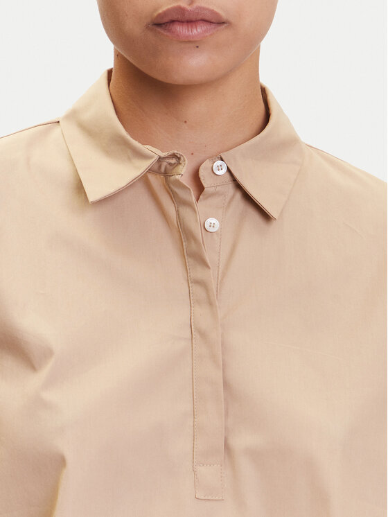 Marella Marella Vestito chemisier Medicea 2515221192 Écru Relaxed Fit