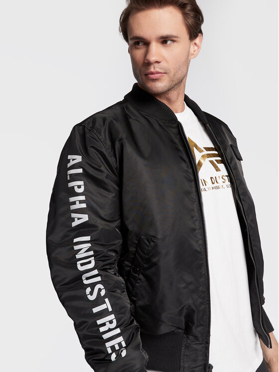Alpha Industries Alpha Industries Kurtka bomber Ma-1 D-Tec 133104 Czarny Regular Fit