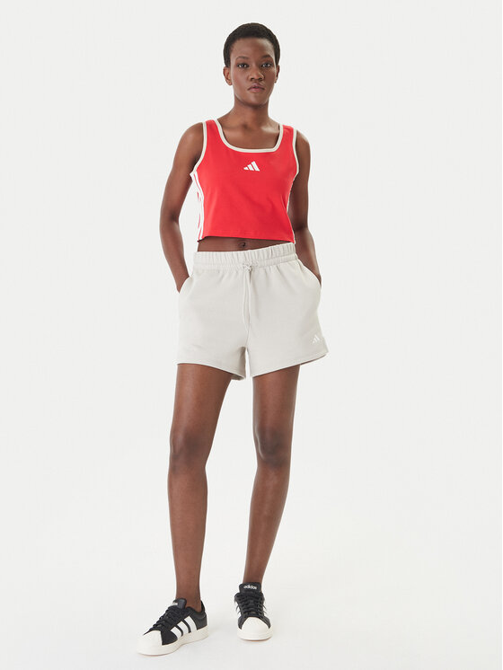 adidas adidas Pantaloni scurți sport Essentials Small Logo Feel Cozy JC5931 Bej Regular Fit