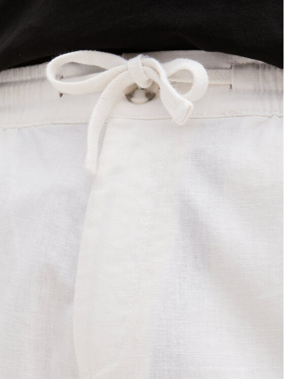 Tom Tailor Tom Tailor Šortky z materiálu 1044715 Bílá Regular Fit