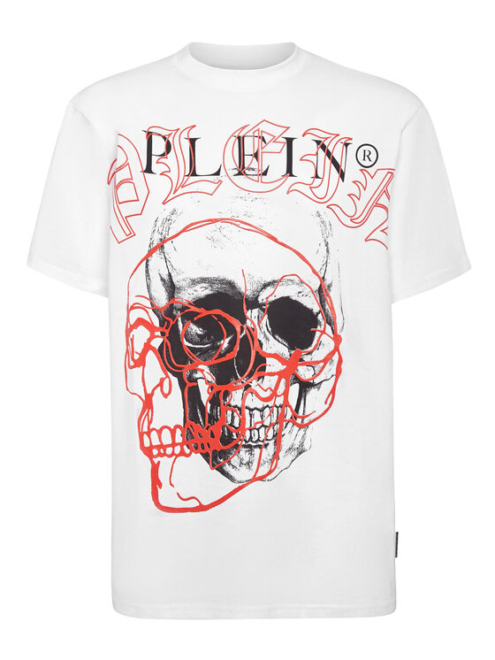 PHILIPP PLEIN PHILIPP PLEIN T-Shirt 293 Bílá Regular Fit