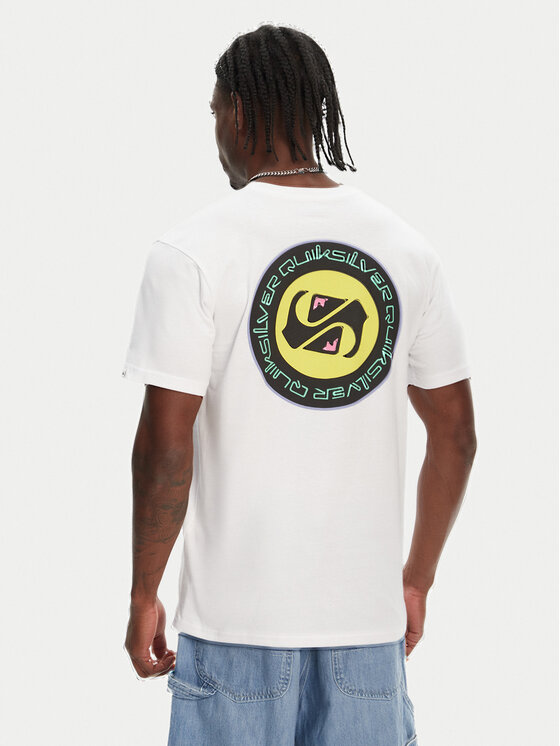 Quiksilver Quiksilver T-särk Circle Back Ss EQYZT08054 Valge Regular Fit