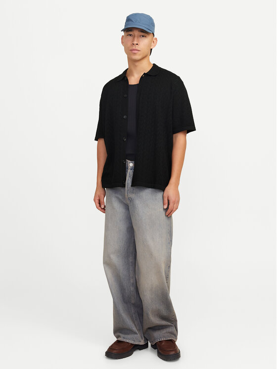 Jack&Jones Jack&Jones Krekls Tyler 12272863 Melns Loose Fit