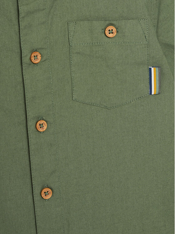 Original Marines Original Marines Koszula DFP2078CM Zielony Regular Fit