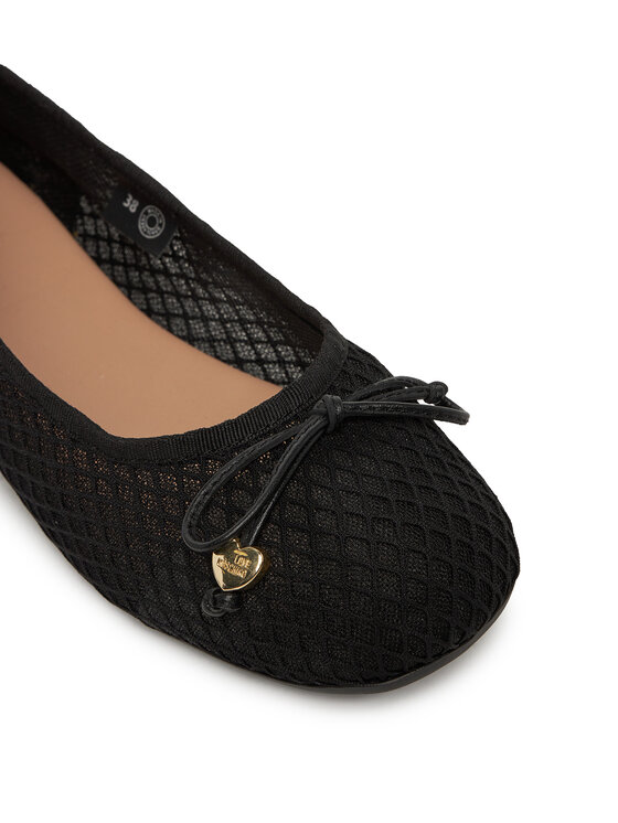 LOVE MOSCHINO LOVE MOSCHINO Baleríny JA11051G0MIQ0000 Čierna