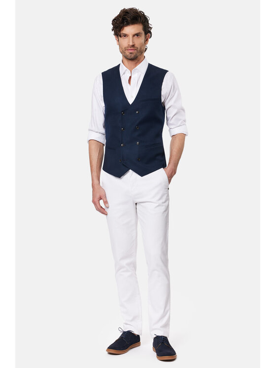 Lancerto Lancerto Kamizelka Eugene KA131124000002 Granatowy Slim Fit