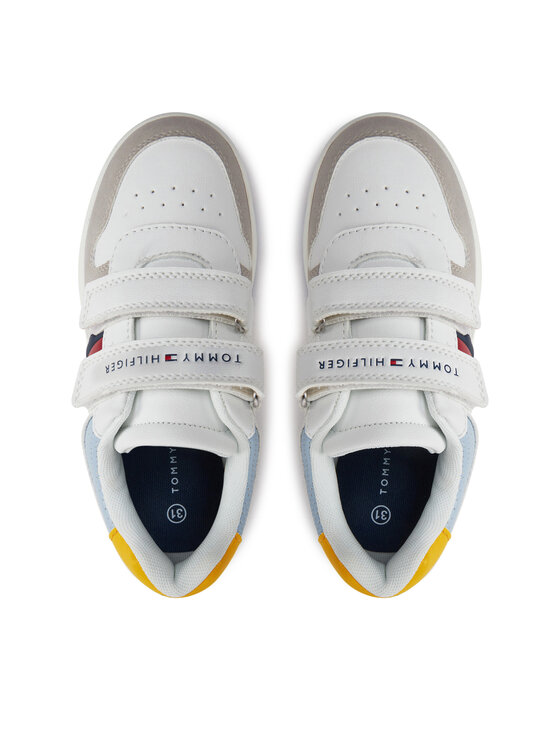 Tommy Hilfiger Tommy Hilfiger Tossud Flag Low Cut Velcro Sneaker T1X9-33844-1269 S Valge